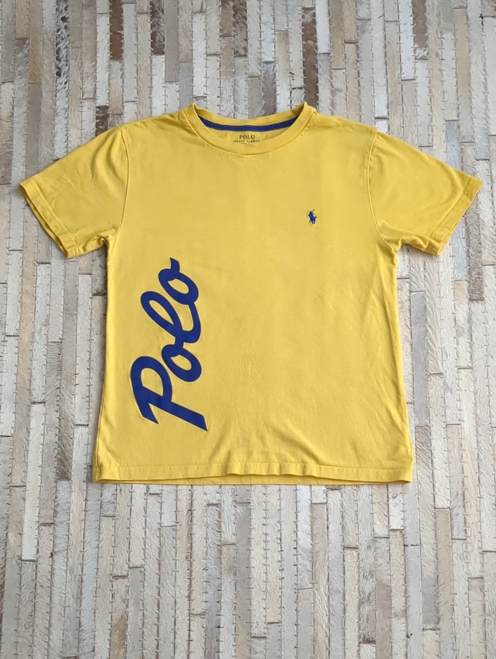 Polo Ralph Lauren Boys M Logo Yellow Cotton T-Shirt